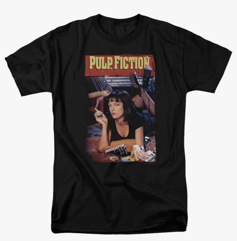 Poster Pulp Fiction T-shirt - Pulp Fiction Poster, transparent png #3317613