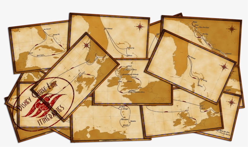 Disney Cruise Line Announces Fall 2017 Itineraries - Disney Cruise Line Maps, transparent png #3317647
