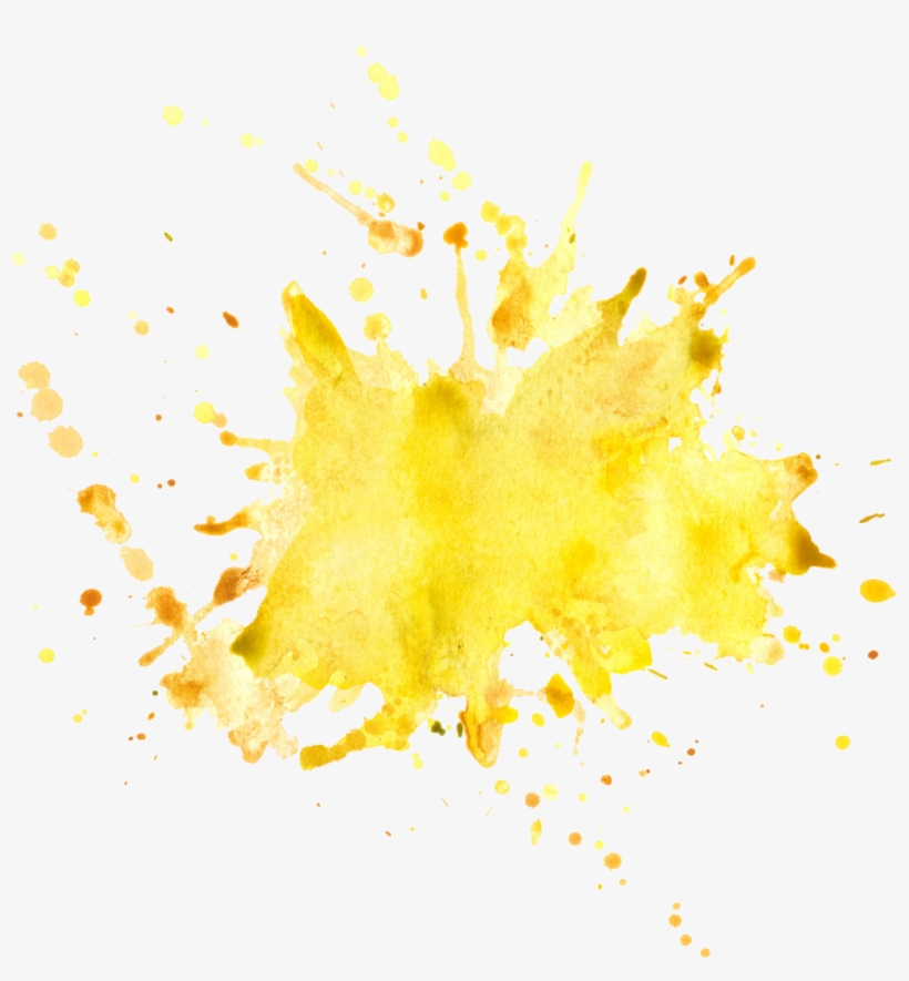 Sticker Yellow Color Colour Painting Splash Colorsplash - 2018 World ...