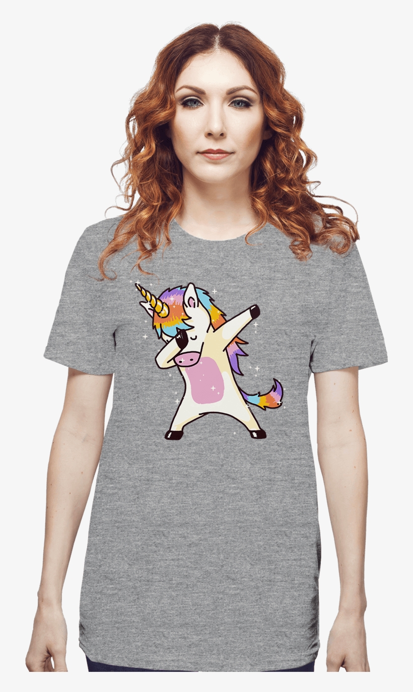 Dabbing Unicorn - Women's Dabbing Unicorn Shirt Dab Hip Hop Magic Girl, transparent png #3317838