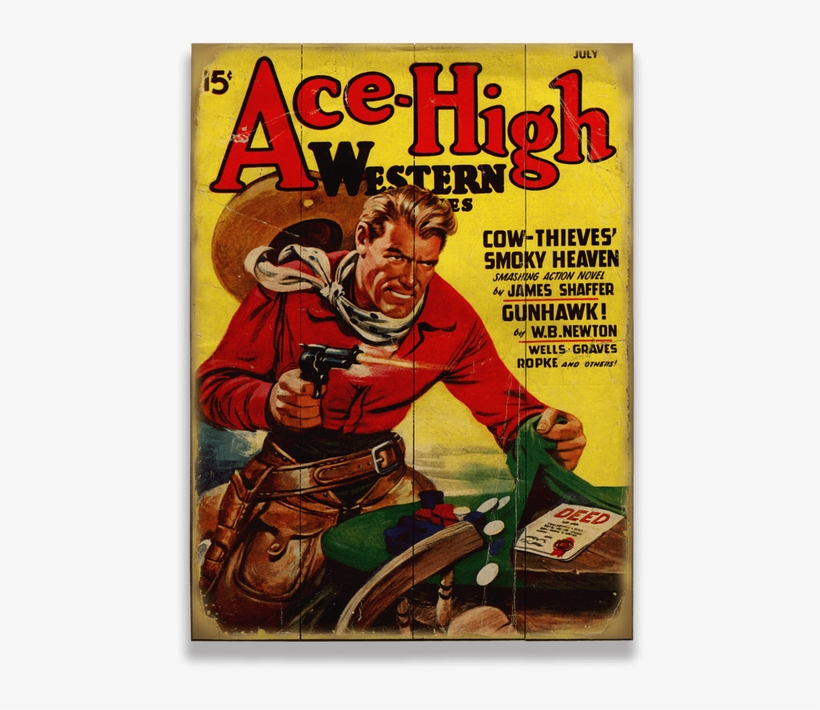 Ace-high Western Pulp Fiction Series Sign - Ace-high Western Sign, transparent png #3318097