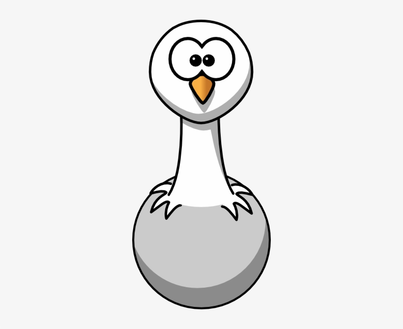 Cartoon Ostrich Rectangle Magnet, transparent png #3318272