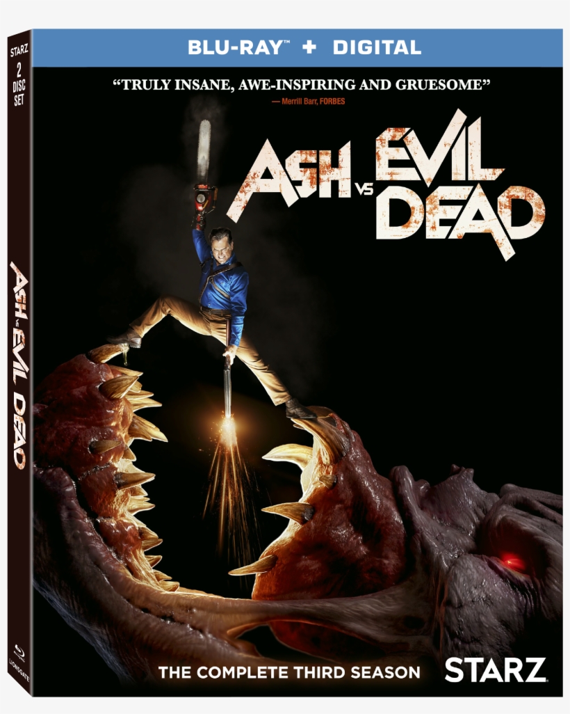 Season 3 Blu-ray Combo Pack Cover - Ash Vs Evil Dead Season 3 Dvd, transparent png #3318920