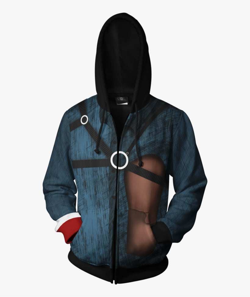 Ash Williams Evil Dead Zip Hoodie - Hot Water Music Hoodie, transparent png #3319187