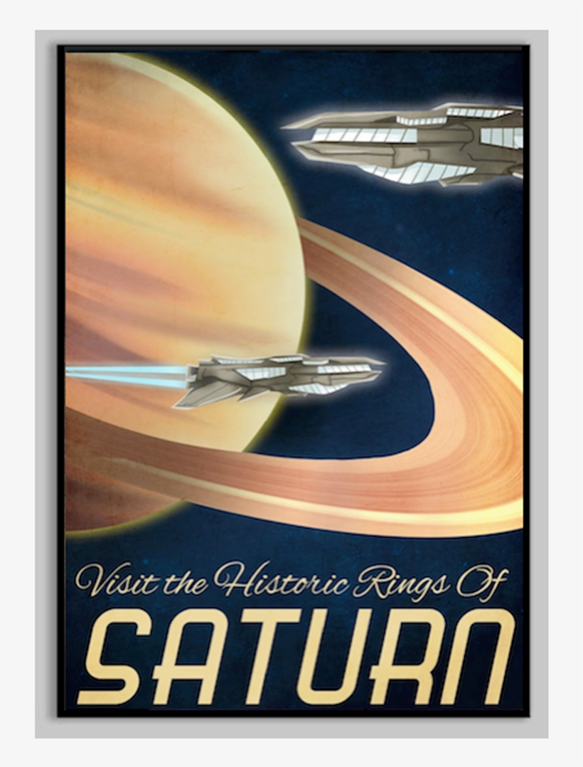 Road Trip Around The Rings Of Saturn - Planet Posters, transparent png #3319292