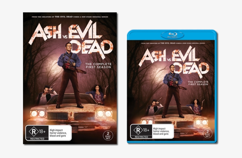 Retail Wide Dvd & Blu-ray Artwork - Ash Vs Evil Dead The Complete First Season Dvd, transparent png #3319544