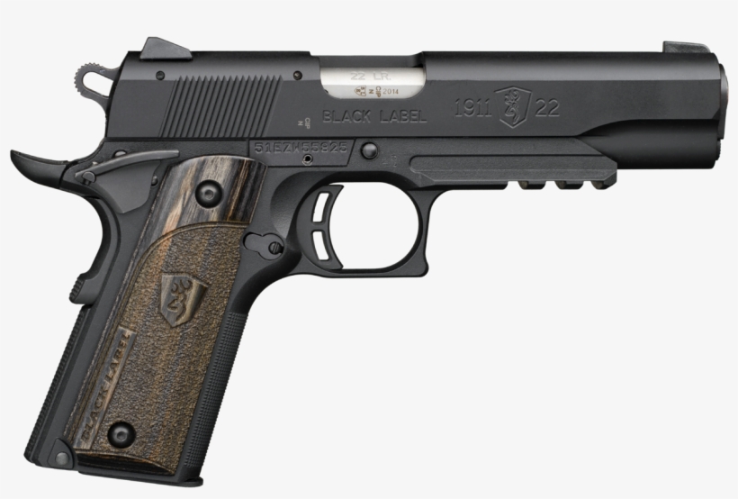 1911 22lr Black Label - Browning Black Label 22lr, transparent png #3320058