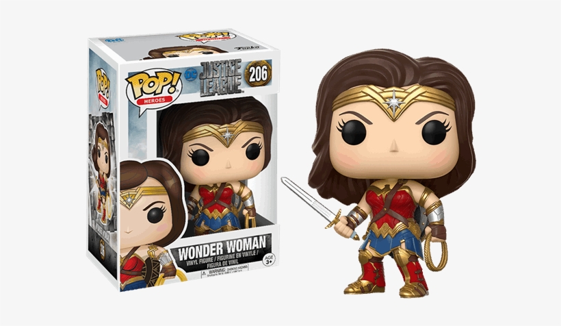 Foto De Funko Pop Heroes - Funko Pop Justice League Wonder Woman, transparent png #3320147