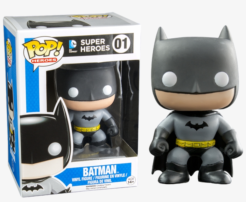 Adorable 3 3/4-inch Collectible Batman Pop Heroes Vinyl - Funko Pop! Heroes, 1966 Batman, transparent png #3320256