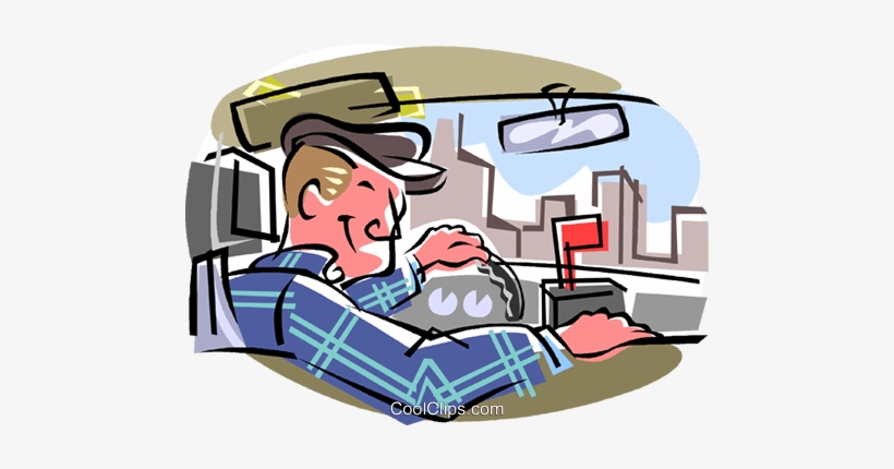 Taxi Driver, Cabbie Royalty Free Vector Clip Art Illustration - Motorista Vetor Png, transparent png #3320797