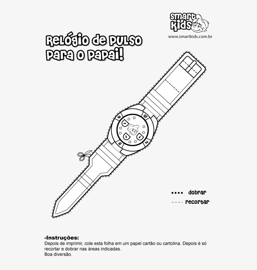 Atividade Dia Dos Pais Monte Relógio - Father, transparent png #3321528