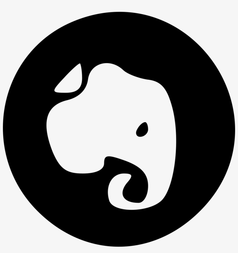 Evernote Comments - Blogger Logo Black And White Png, transparent png #3321991