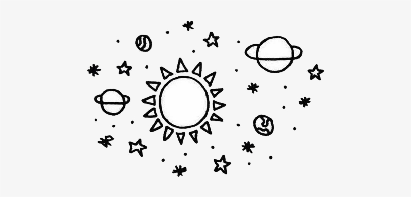 Transparents Tumblr Planet Drawing - Simple Drawings Of ...