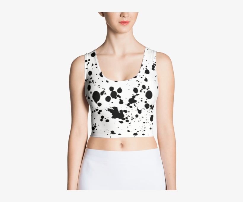 Ink Splatter Grunge Crop Top - Wilderness Junk Crop Top, transparent png #3322448