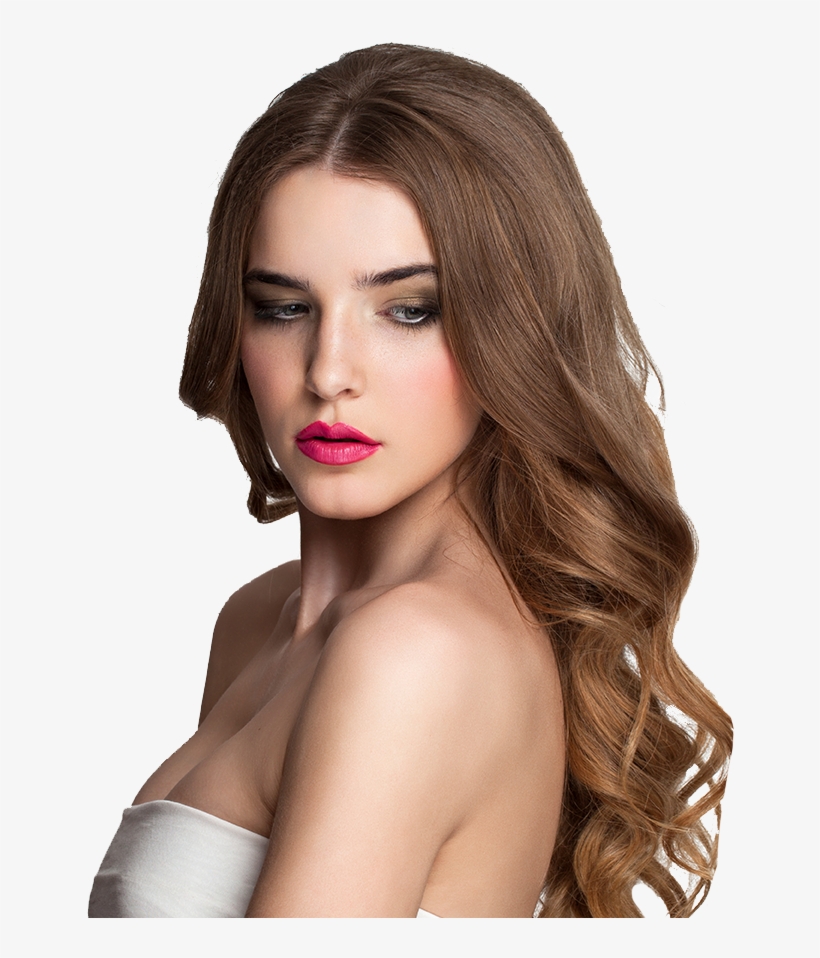 Hair Extensions Woman Long Brown Curly Hair - Hair, transparent png #3322681