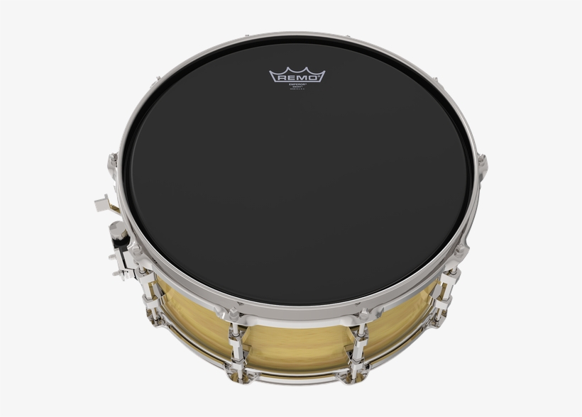 Emperor® Ebony® Image - Black Remo Ebony Pinstripe Snare, transparent png #3322699