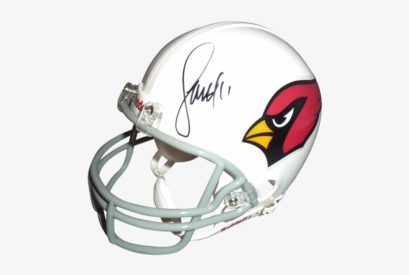Larry Fitzgerald Autographed Arizona Cardinals Mini - Tyrann Mathieu Autographed Helmet - Full Size Speed, transparent png #3323169
