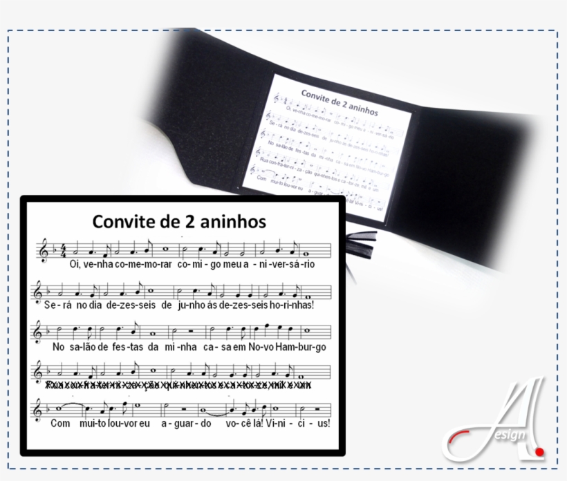 Papel De Parede Fundo Preto Notas Musicais Png ~ Design - Document, transparent png #3323284