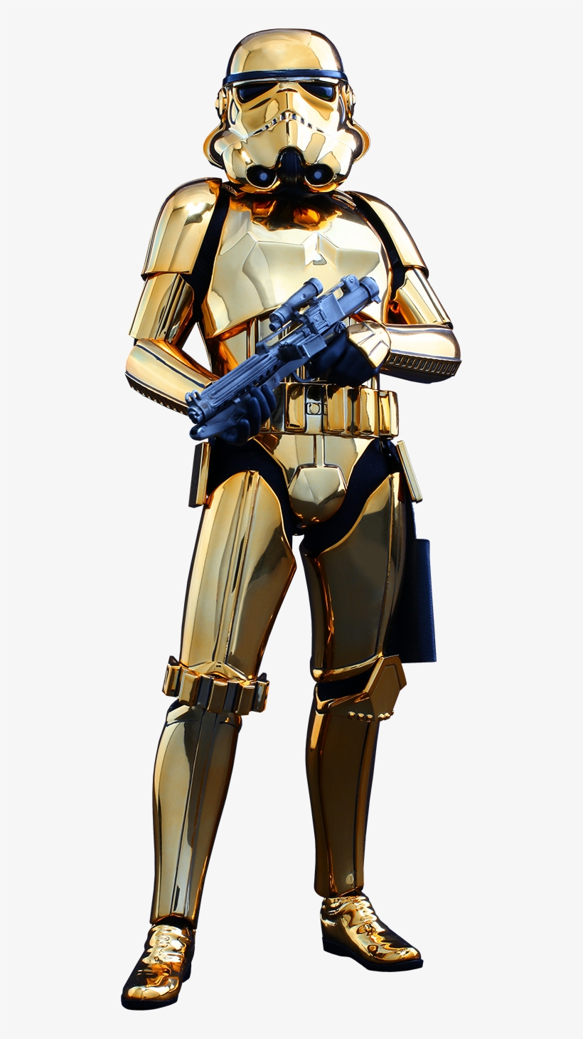 Hot Toys Stormtrooper Gold Chrome Version Sixth Scale - Star Wars Gold Stormtrooper, transparent png #3323631