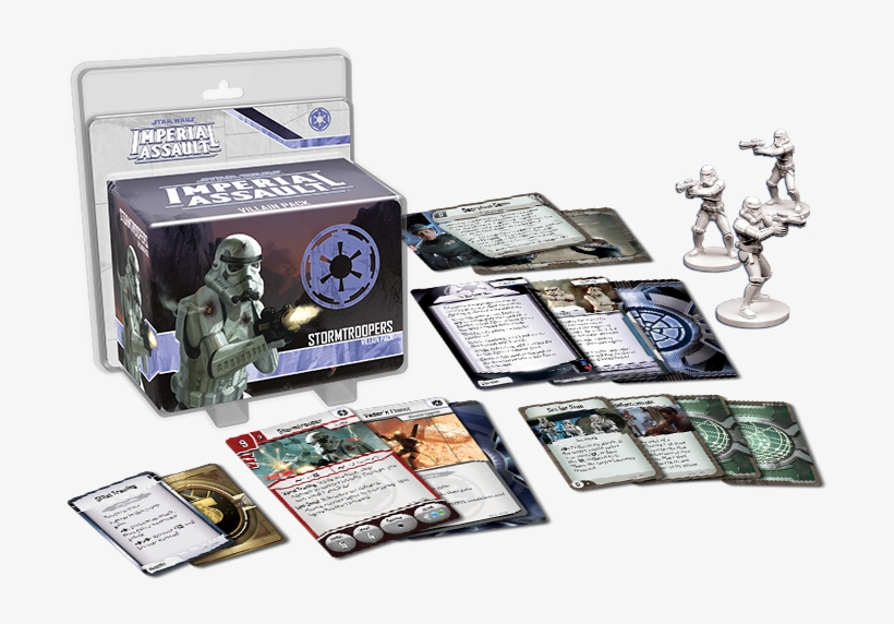 Imperial Assault Stormtroopers - Star Wars Imperial Assault Bt 1 And 0 0 0 Villain Pack, transparent png #3323731