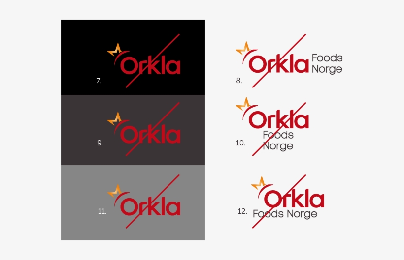 Don't Use The Logo On A Black Background - Orkla Group, transparent png #3324298