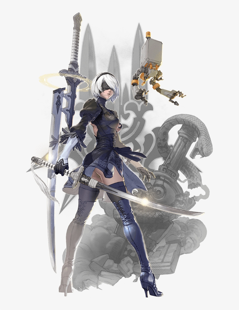 News2b Official Art - 2b Soul Calibur 6, transparent png #3324823