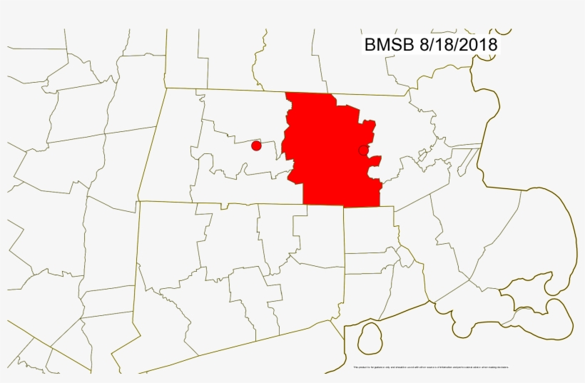 Ma Bmsb County Presence Map - Map Of Massachusetts, transparent png #3324944
