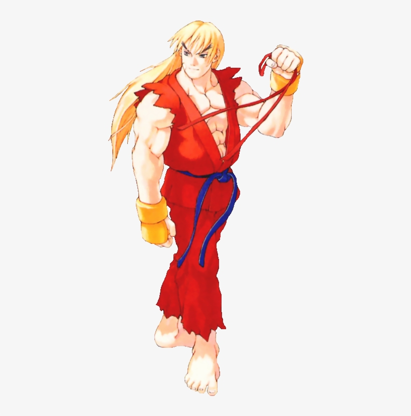 Ken Masters As He Appears In Street Fighter Alpha - Ken Master Street Fighter Alpha, transparent png #3325486