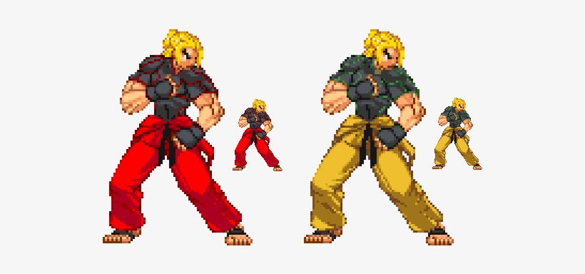 Some Sfv X Cvs2 Sprites Of Ken Masters' New Design - Ken Street Fighter V Sprite, transparent png #3325655