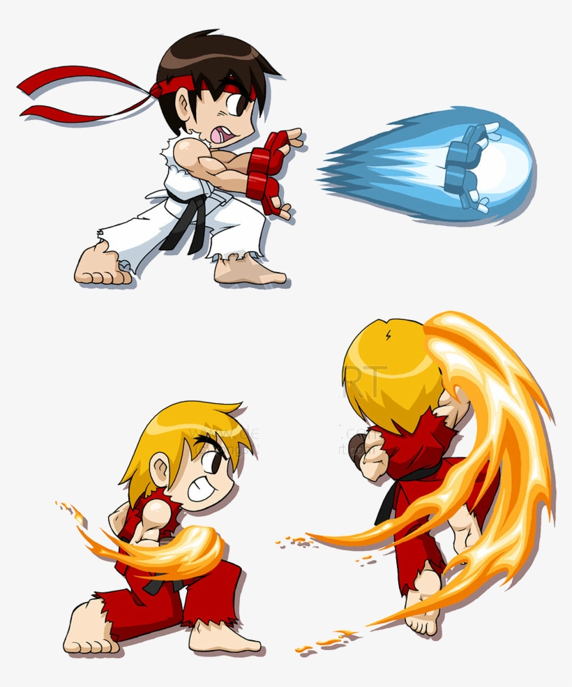 Street Fighter Ryu &amp - Hadouken Combo Street Fighter 2, transparent png #3325695