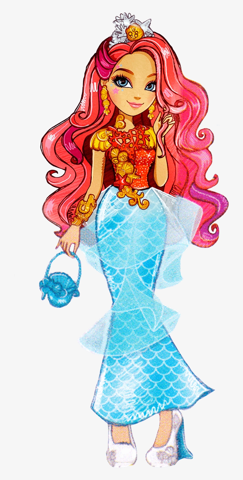 Ever After High, Monster High Dolls, Monster High Art, - Meeshell Mermaid, transparent png #3325717