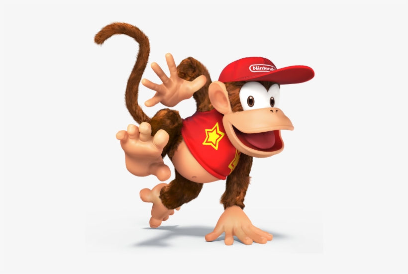 Diddy Kong - Super Smash Bros Characters Png, transparent png #3326037