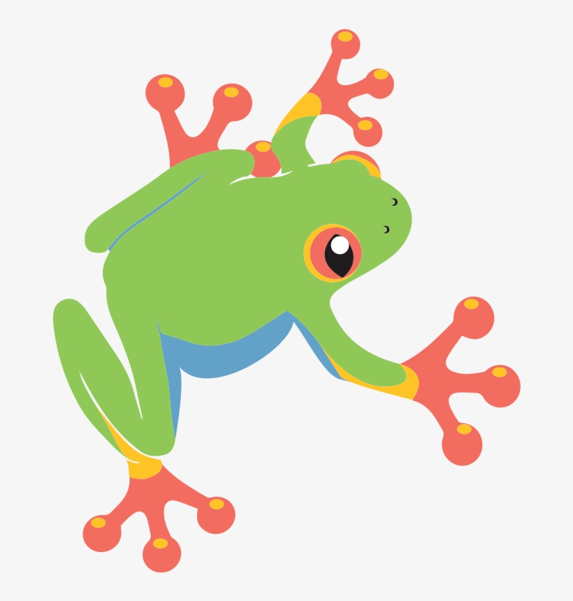 Green Tree Frog Cartoon, transparent png #3326883