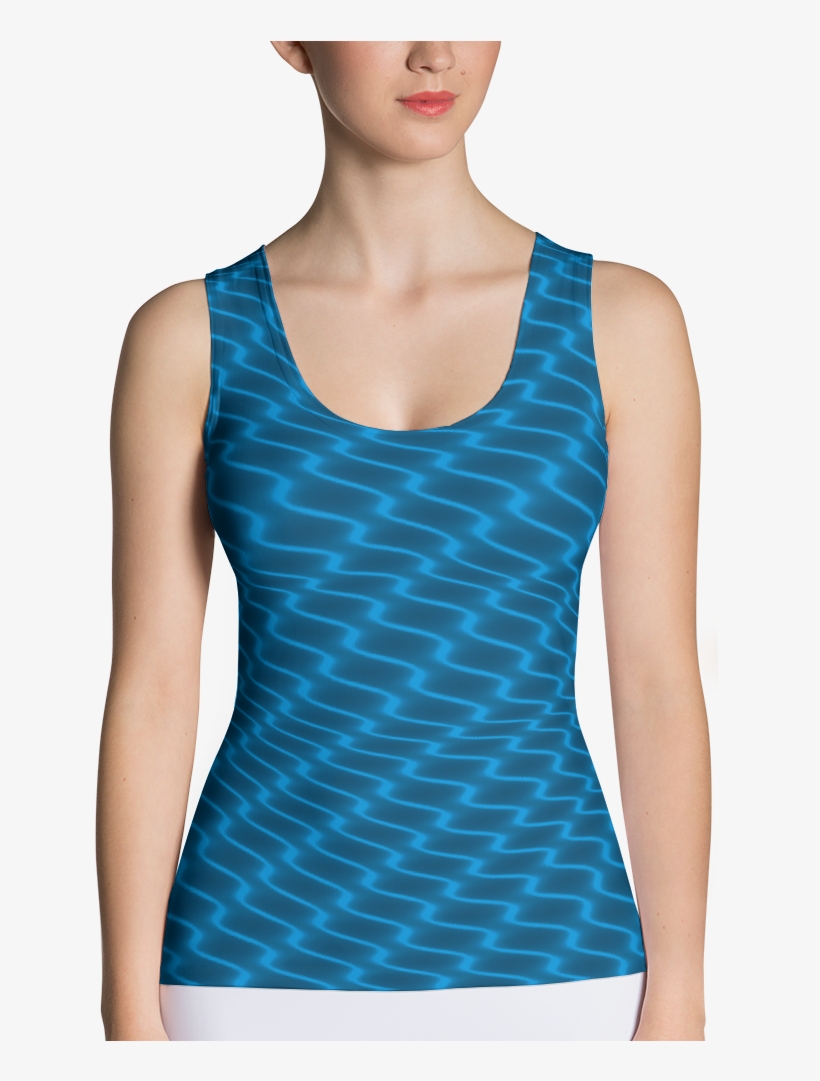 We Did It Again And Now We Have Neon Wavy Lines T Available - Sublimation Yoga Tank Top, transparent png #3327023
