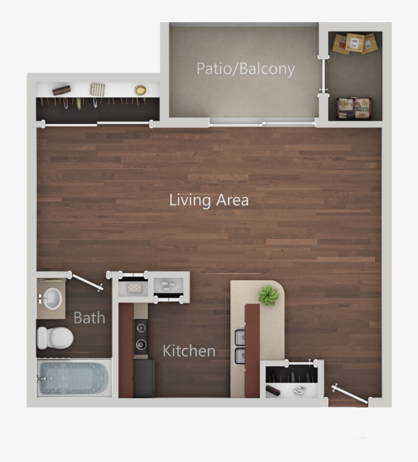 Studio B - Eucalyptus Grove Apartments, transparent png #3327431