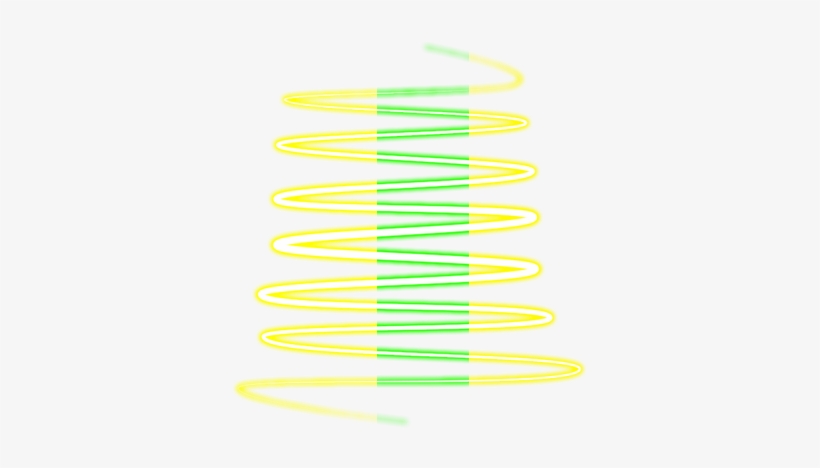 Download Free Png Lines Images For Adobe Photoshop - Yellow Neon Swirl Png, transparent png #3327449