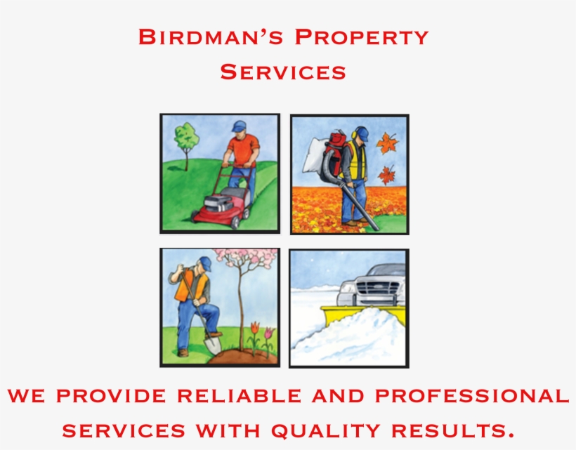 Cropped Sbirds Logored Text Birdman's - Vistaprint White Lawn Care Two Tone Deluxe Classic, transparent png #3327796
