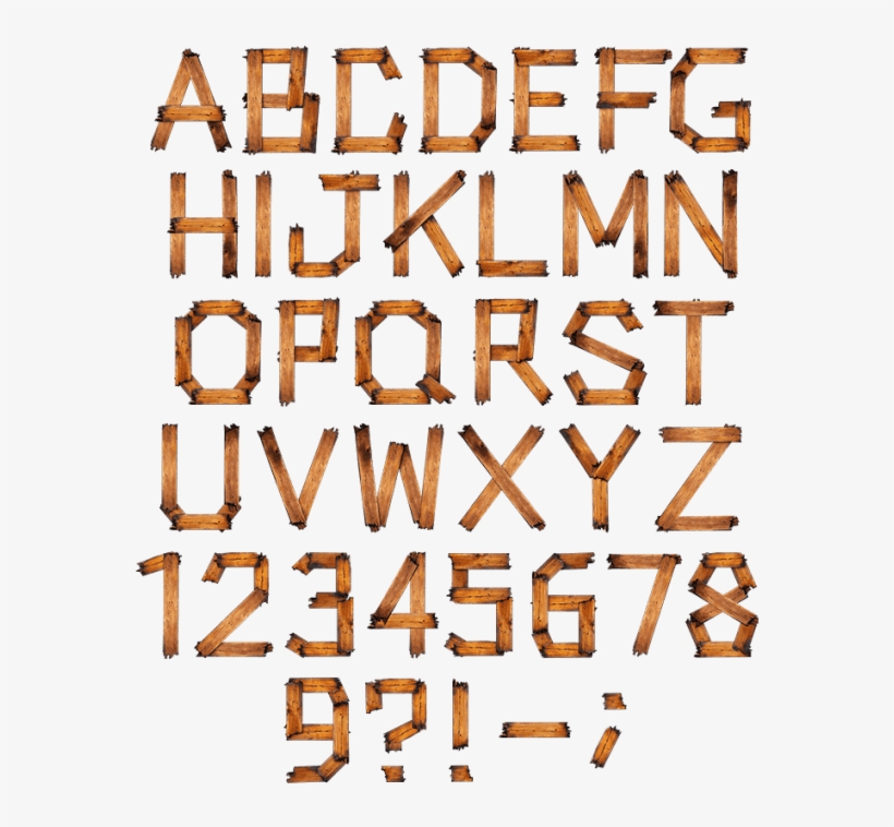 Charred Board Font - Font, transparent png #3327874