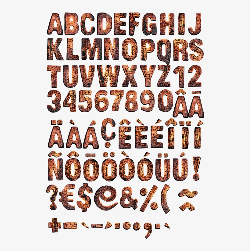 Wood For Burning Letters Fonts - Font For Wood Burning, transparent png #3327896