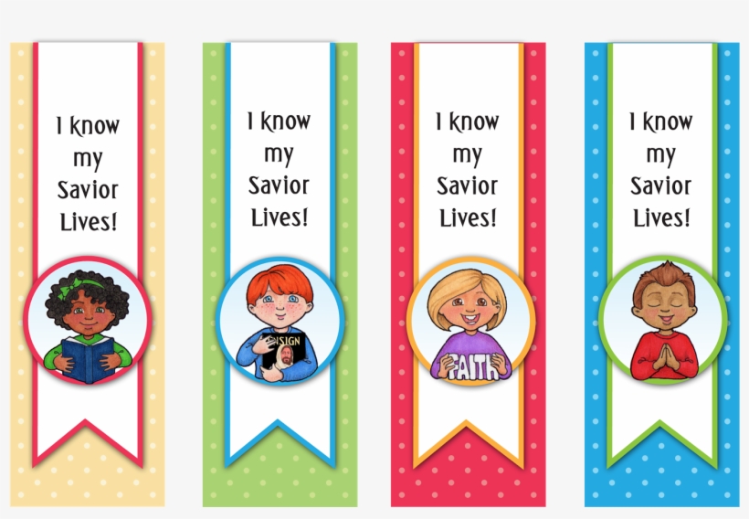 "i Know My Savior Lives" Book Marks - Art Activities, transparent png #3328135