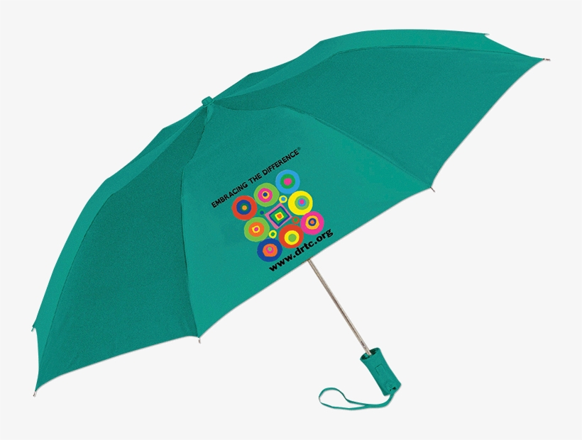 Teal Colored Umbrella With Drtc's Embracing The Difference® - Green, transparent png #3328685