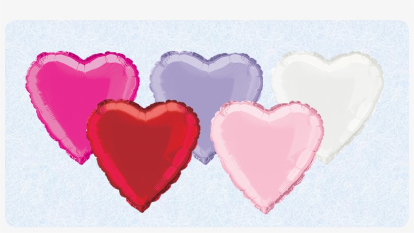 Valentine's Day Heart Shape Helium Balloons - Valentine's Day Hearts Balloons, transparent png #3328794