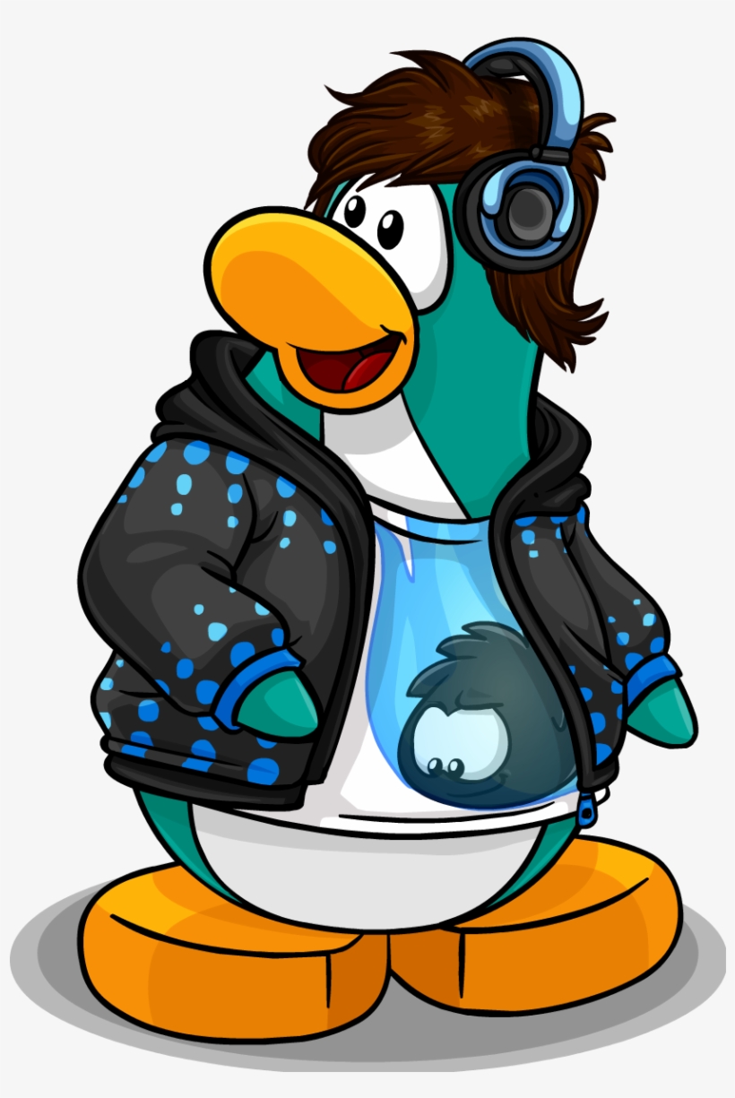 Aqua Penguin February 2011 Penguin Style Cutout - Club Penguin Clothes Cutouts, transparent png #3329149