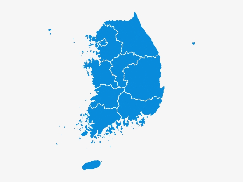1956 South Korean Election Result Map - South Korea Map, transparent png #3329174
