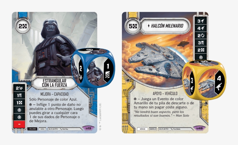Las Mejoras Se Añaden A Un Personaje Y Le Dan Nuevas - Fantasy Flight Games - Star Wars Destiny: Awakenings, transparent png #3329478