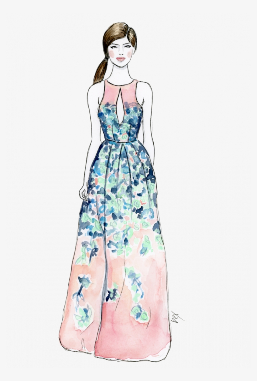 A Couple Of Months Ago Lela Rose Had A Fashion Show - Illustration, transparent png #3329948