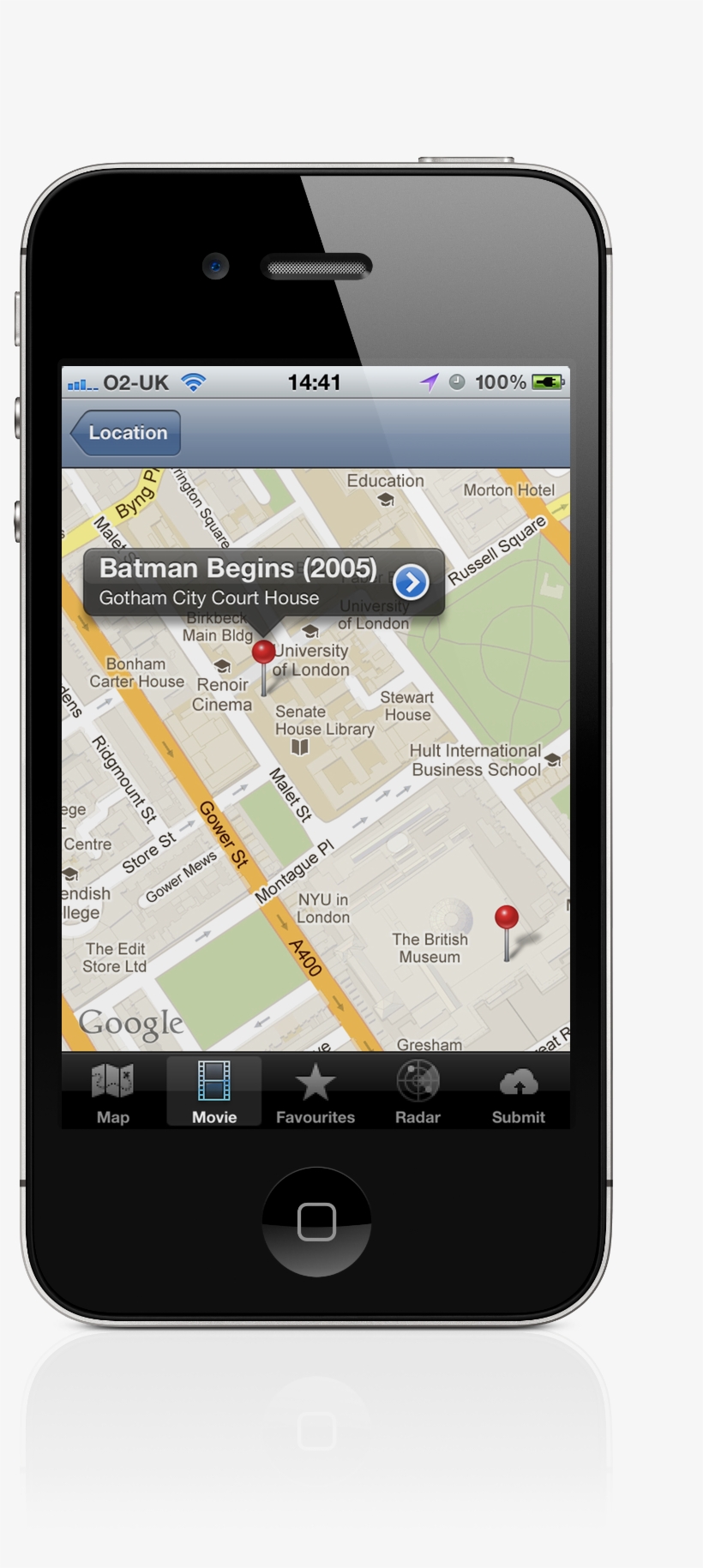 Movie Map London For Iphone - Iphone 4, transparent png #3330016