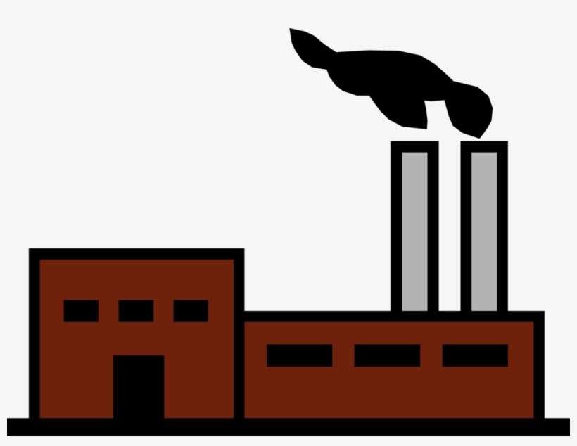 Vector Illustration Of Industrial Manufacturing Factory - Portable Network Graphics, transparent png #3330034