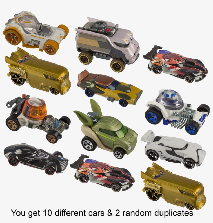 12-pack Hot Wheels Star Wars Die Cast Cars, transparent png #3330547