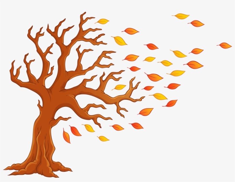 Tree In Wind Clipart 5 By Stacey - Arbol De Otoño Dibujo, transparent png #3331287